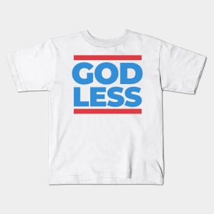 Godless blue and red Kids T-Shirt